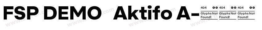 FSP DEMO   Aktifo A字体转换